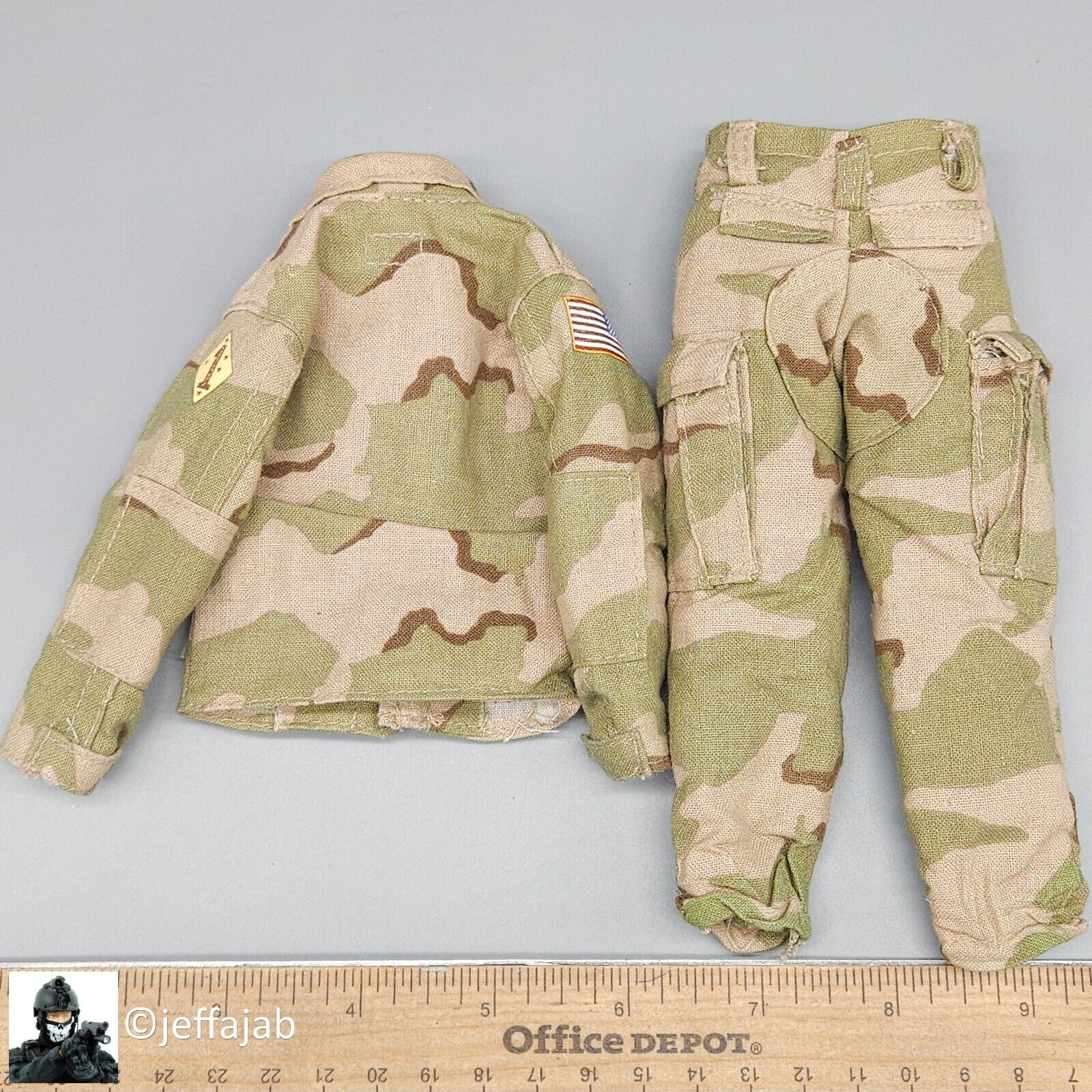 1:6 BBI Freedom Force USMC 1st Marine Div Desert Camo Uniform for 12" Figures