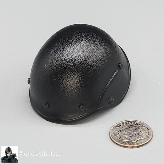 1:6 scale BBI SWAT Team Barret Black Metal PASGT Helmet for 12" Figures