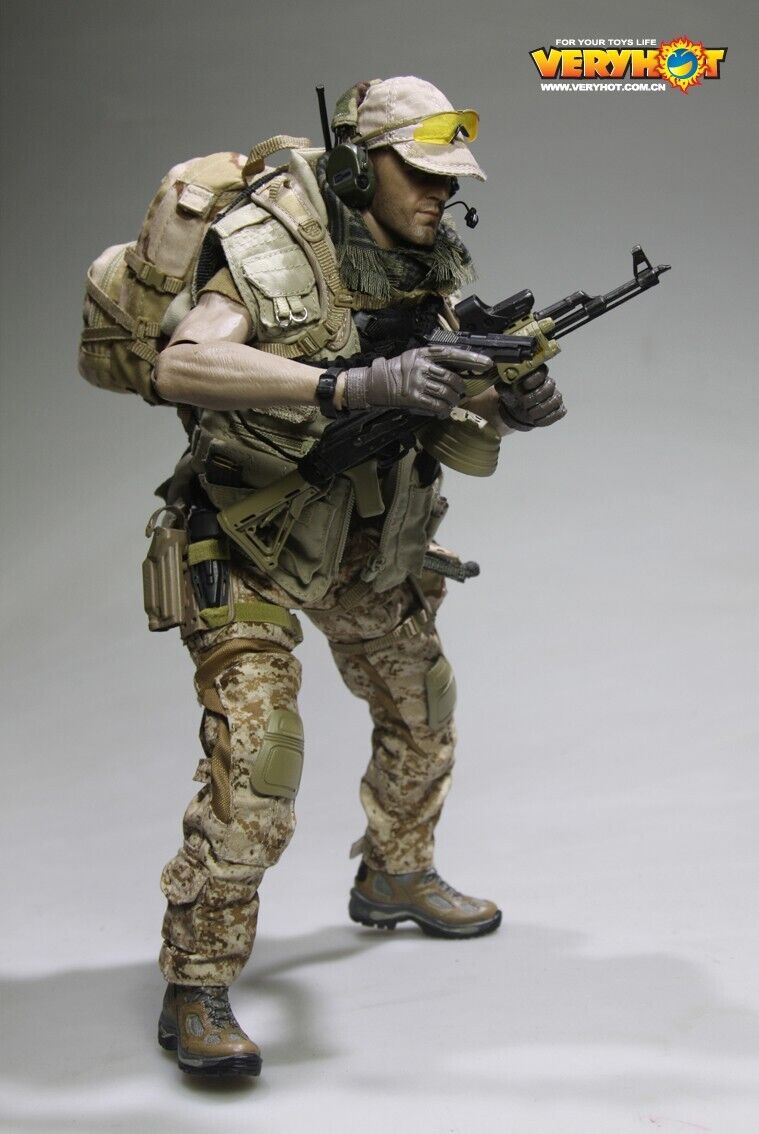 1:6 Very Hot Toys PMC Tactical Gloved Hands for 12" Figures VHT