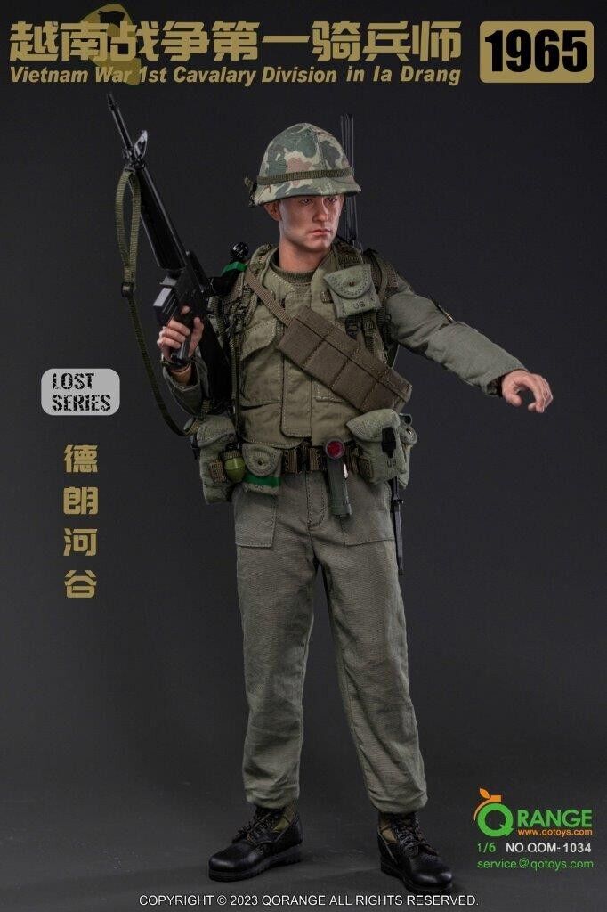 1:6 scale QO Toys Vietnam US Army 1st Cavalry Division in Ia Drang 12" Figure