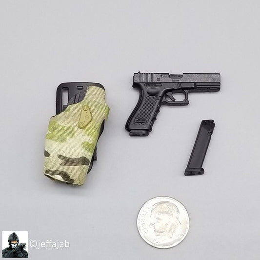 1:6 Easy & Simple NSWDG Infiltration Team Pistol w/ Multicam Holster 12" Figures