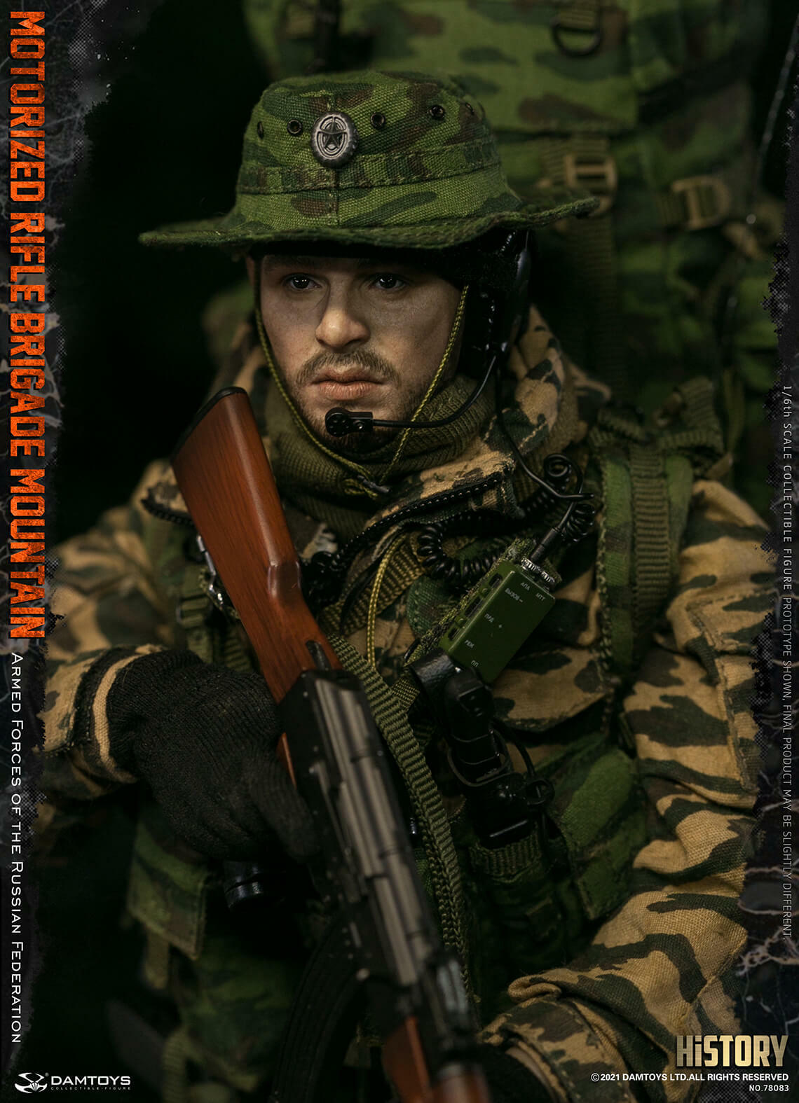 1:6 DamToys Russian Motorized Rifle Brigade Male Head Sculpt for 12" Figures