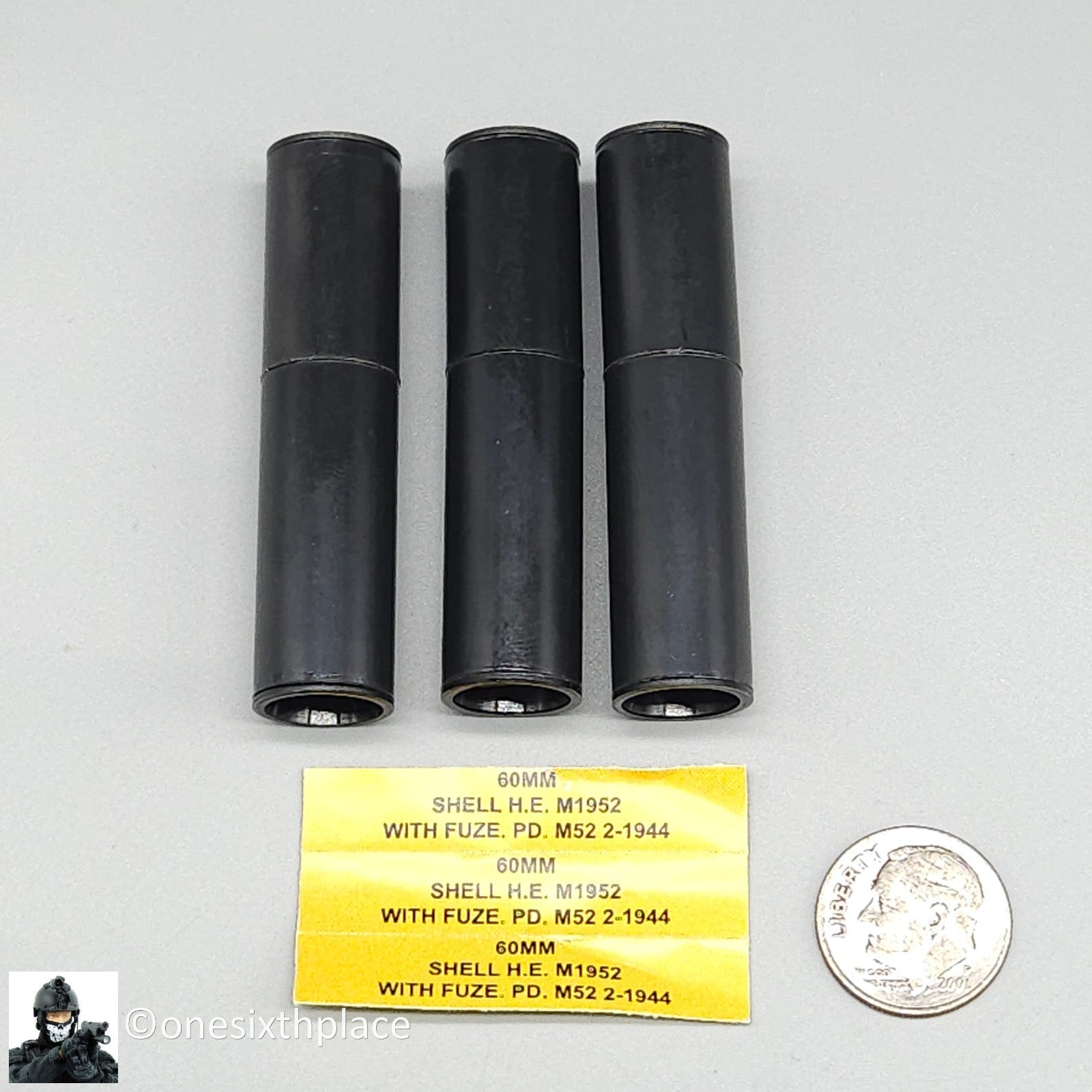 1:6 Facepool WWII USMC Snafu Mortar Shell Case (x3) or 12" Figures