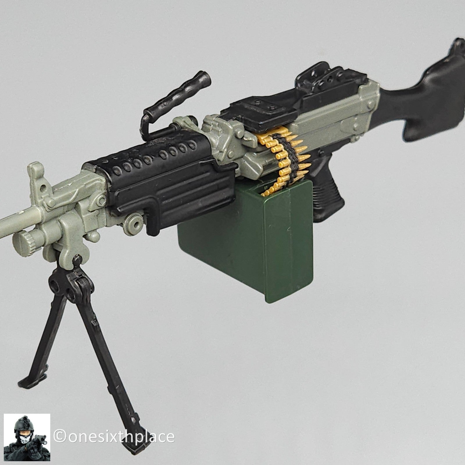 1:6 scale Hasbro GI Joe M249 SAW Machine Gun USED READ for 12" Figures