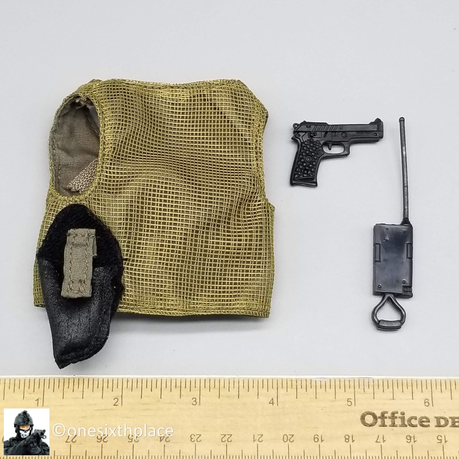 1:6 scale Hasbro US Army Female Helicopter Pilot Survival Vest 12" Figures