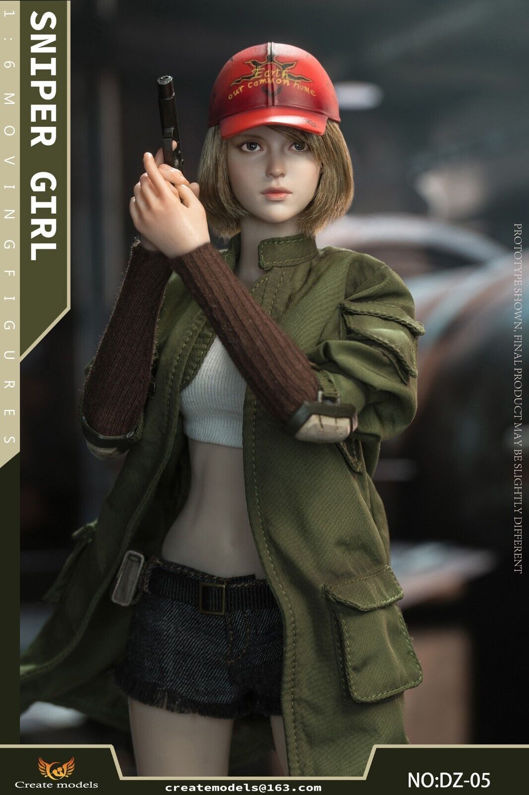 1:6 scale Create Models Sniper Girl Songbird Female Tinted Sunglass