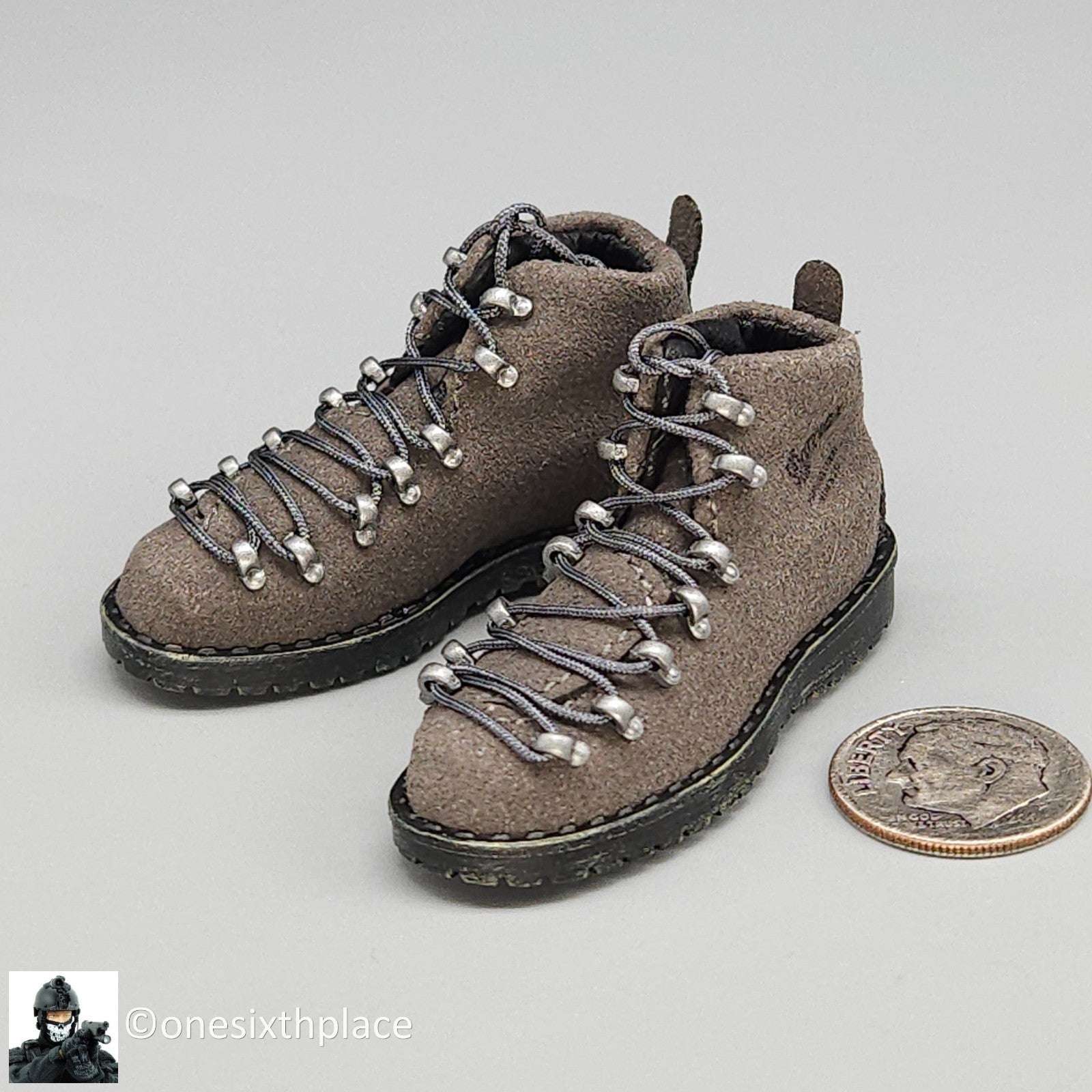 1:6 scale Easy & Simple Coalition Forces SAS Special Gray Boots for 12" Figures