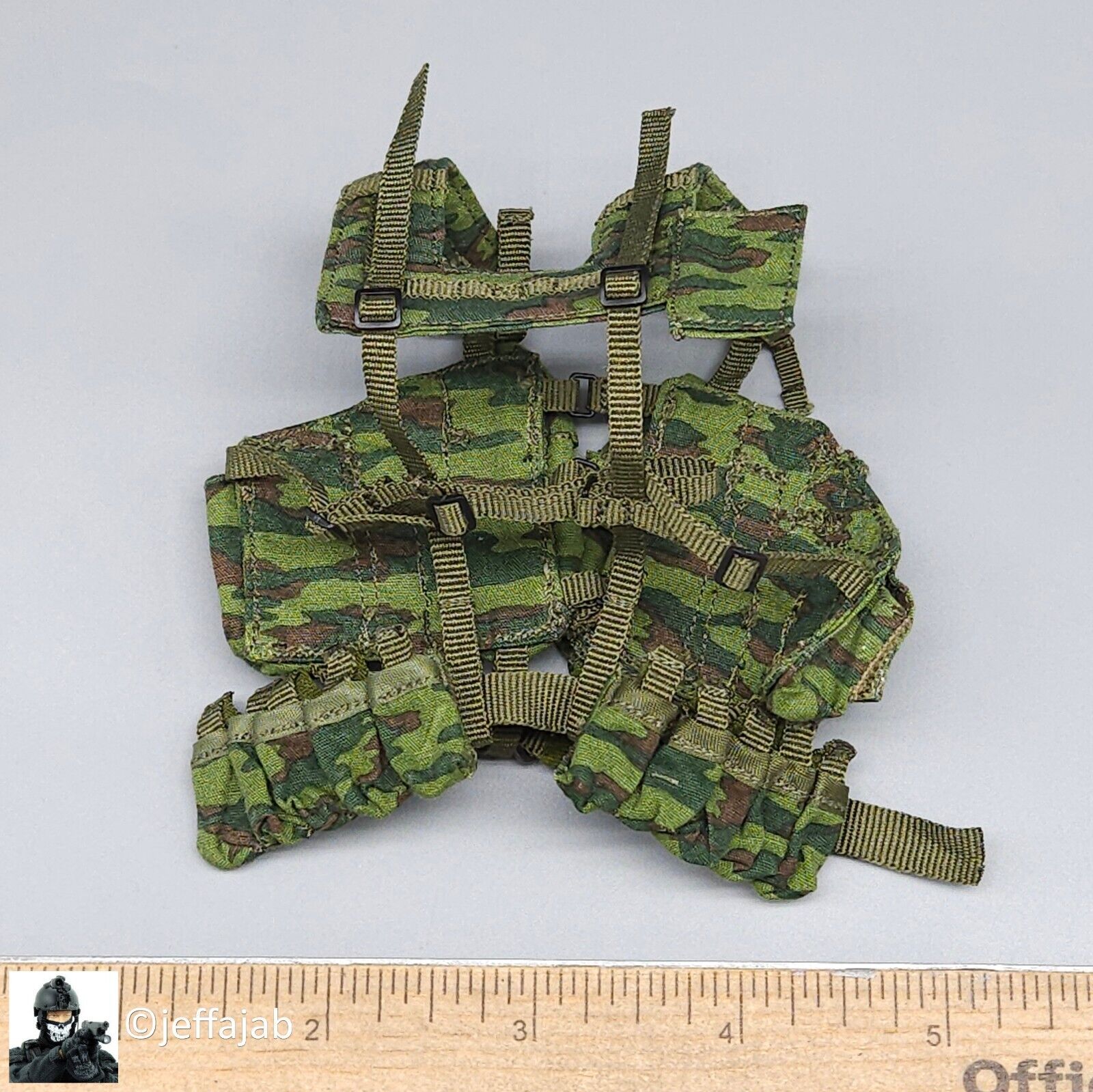 1:6 DamToys Russian Motorized Rifle Brigade Flora Camo 6SH92 Vest for 12" Figure