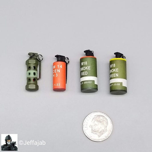 1:6 Easy & Simple PMC Urban Operation Sniper Grenades (x4) for 12" Figures