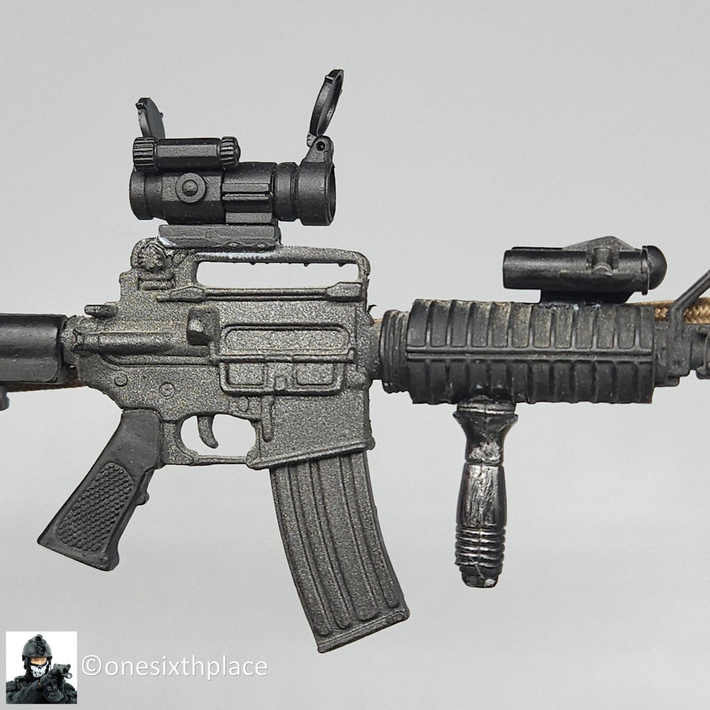 1:6 Ultimate Soldier Custom Colt Commando M16 w/ Silencer & EoTech Sight