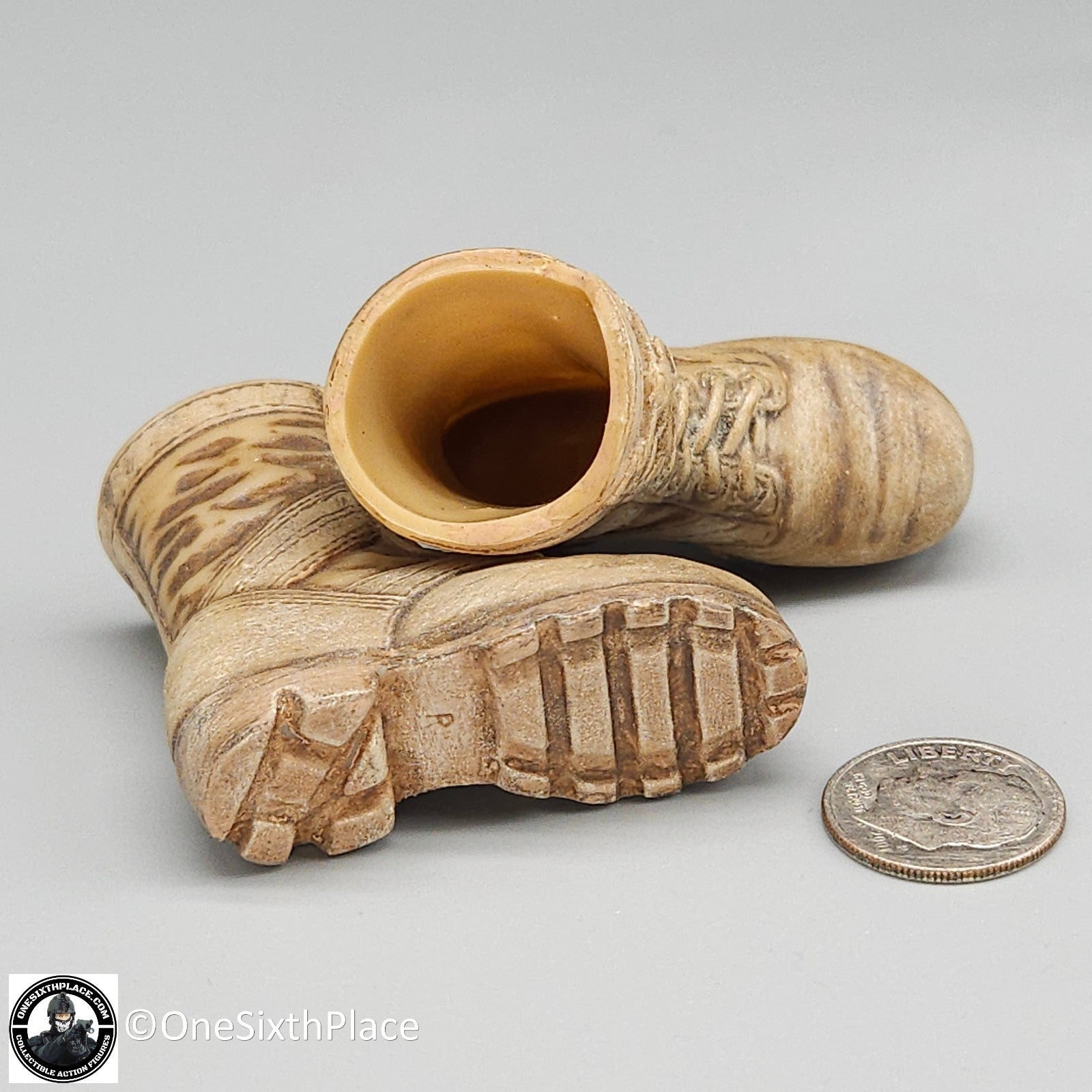 1:6 scale Ultimate Soldier Basic Desert Combat Boots (Foot Type) for 12" Figures