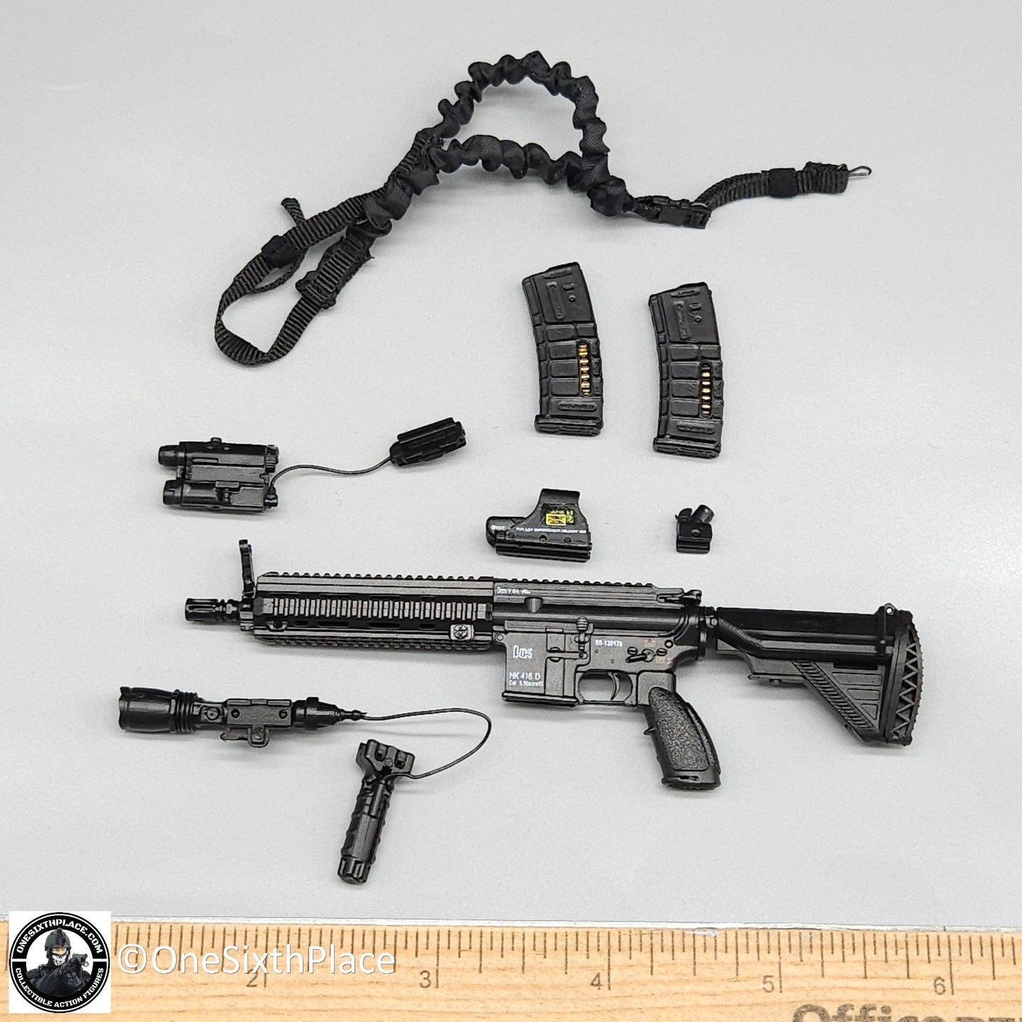 1:6 scale Fire Girl Female CQB Tactical Agent in Grey HK416 Rifle 12" Figures