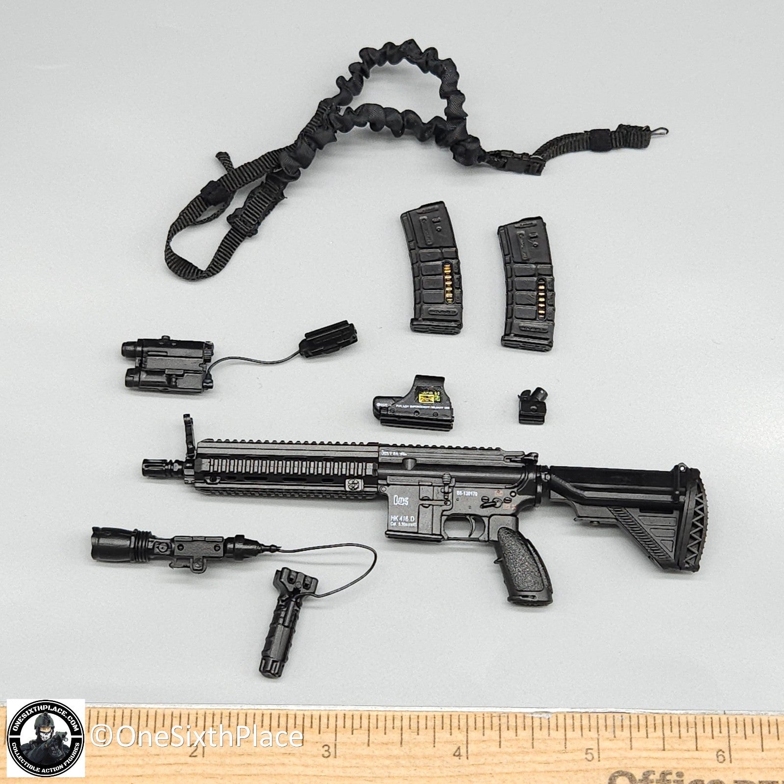 1:6 scale Fire Girl Female CQB Tactical Agent in Grey HK416 Rifle 12" Figures