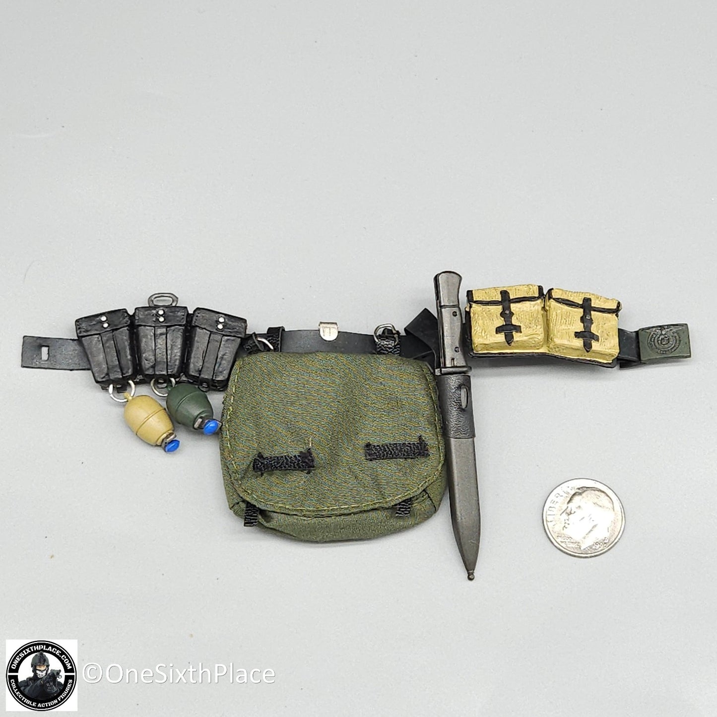 1:6 scale Dragon WWII German Volker Belt Ammo Pouch Knife Set or 12" Figures