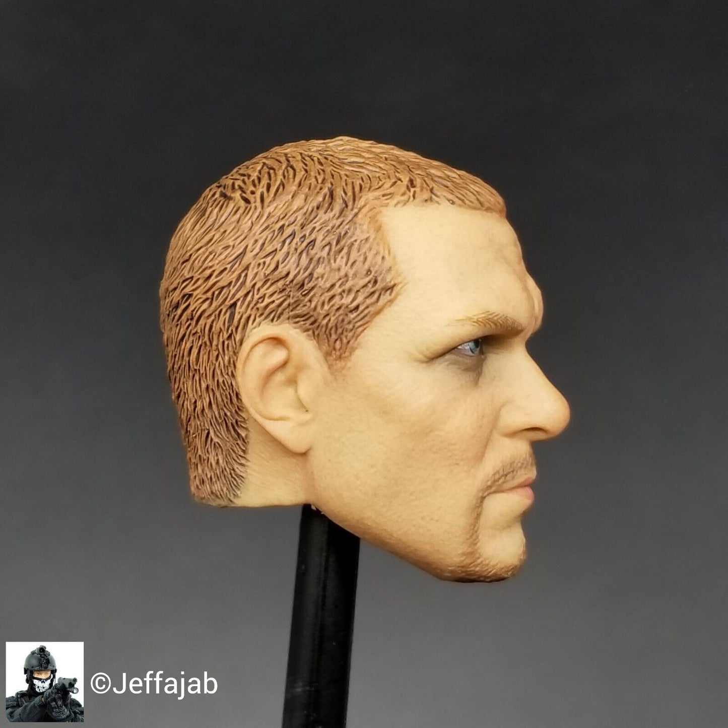 1:6 Easy & Simple CBI Enforcer Corps Yuri Male Head Sculpt 12" GI Joe Dragon 