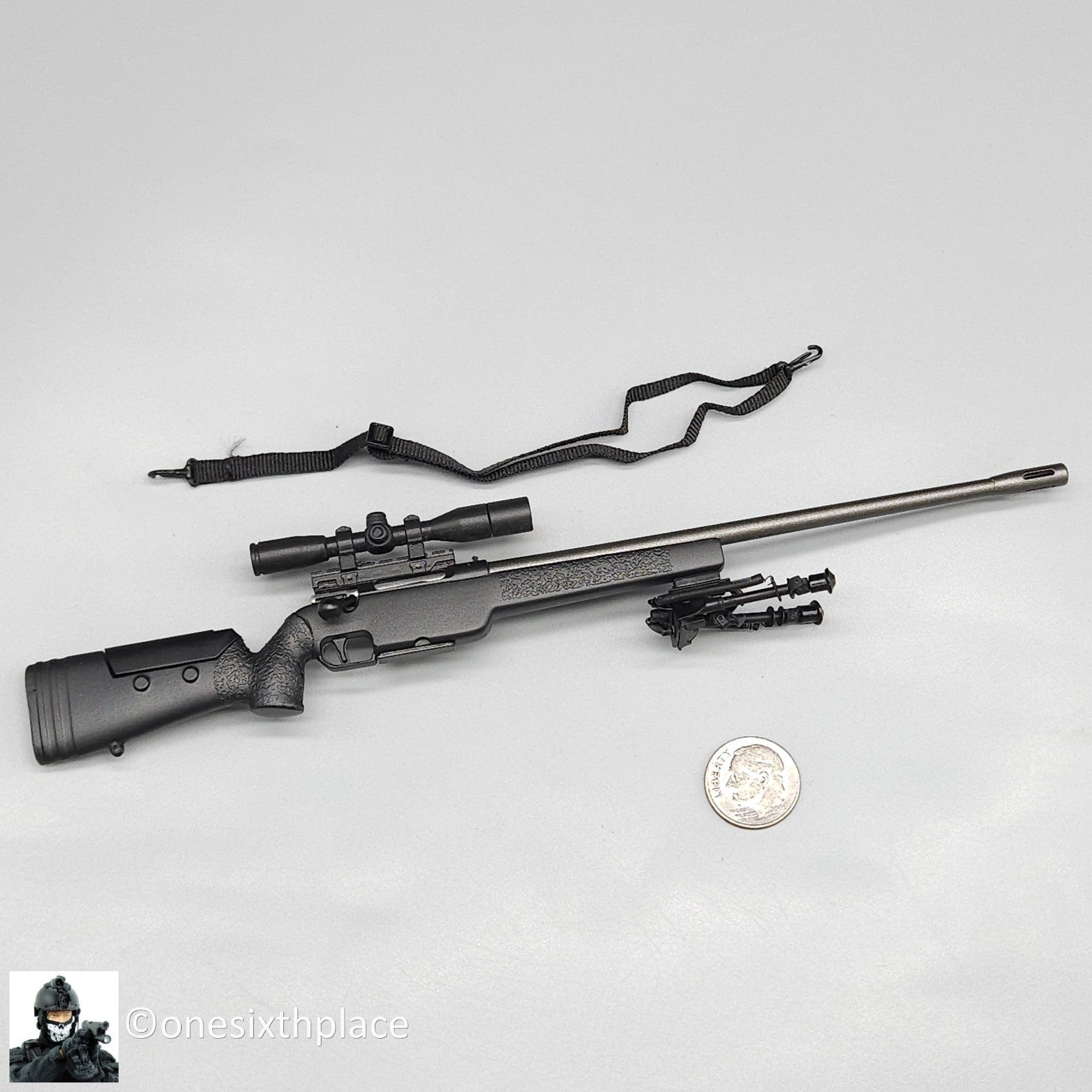 1:6 scale Flagset Serbia Sniper Rifle w/ Sling for 12" Figures