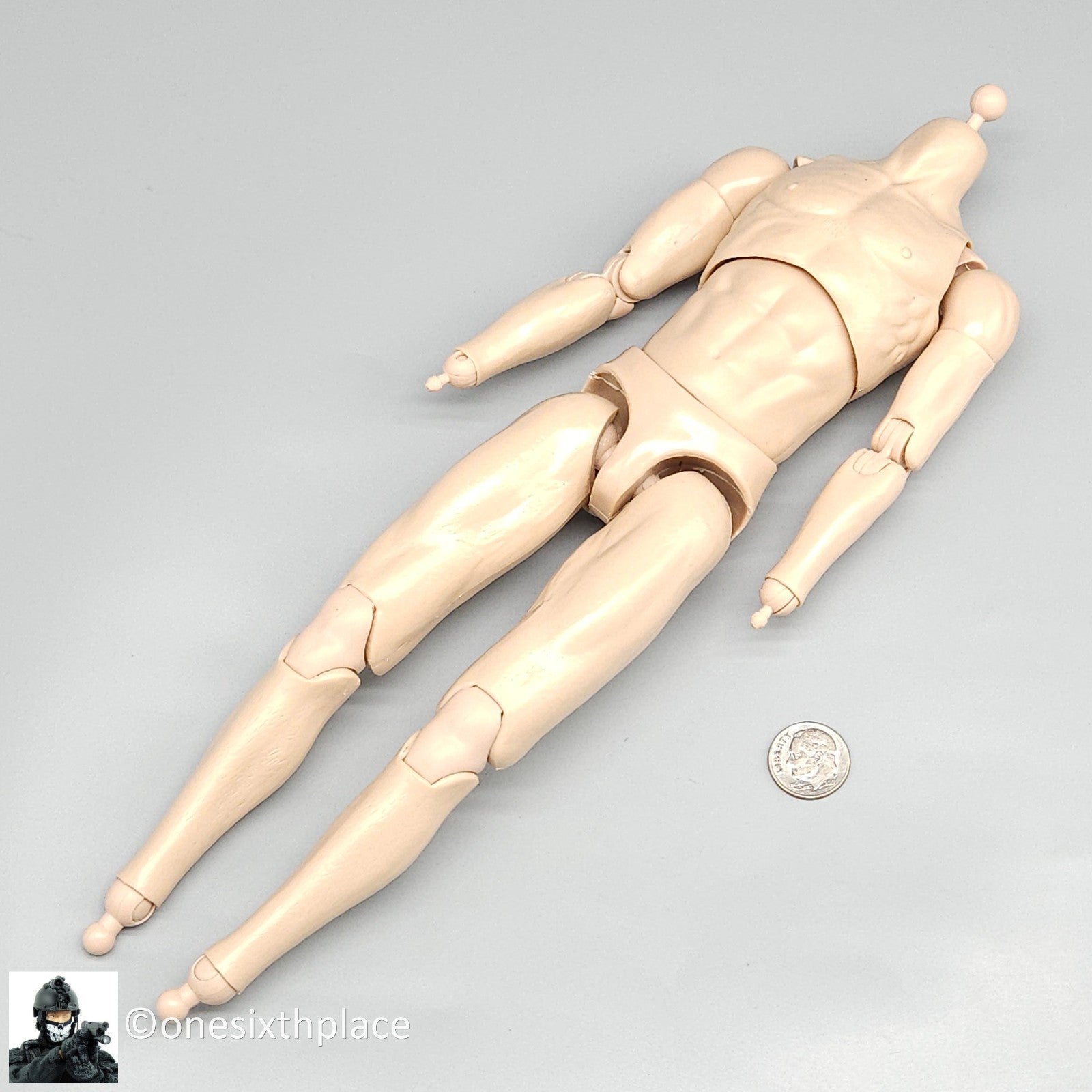 1:6 scale Kings Toys Male Nude Body (Pale Skin Tone) for 12" Figures