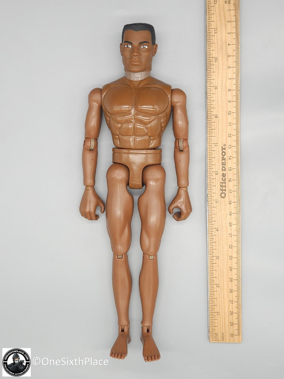 1:6 scale Hasbro GI Joe 1996 AA Black Male Nude Body 12" Figure