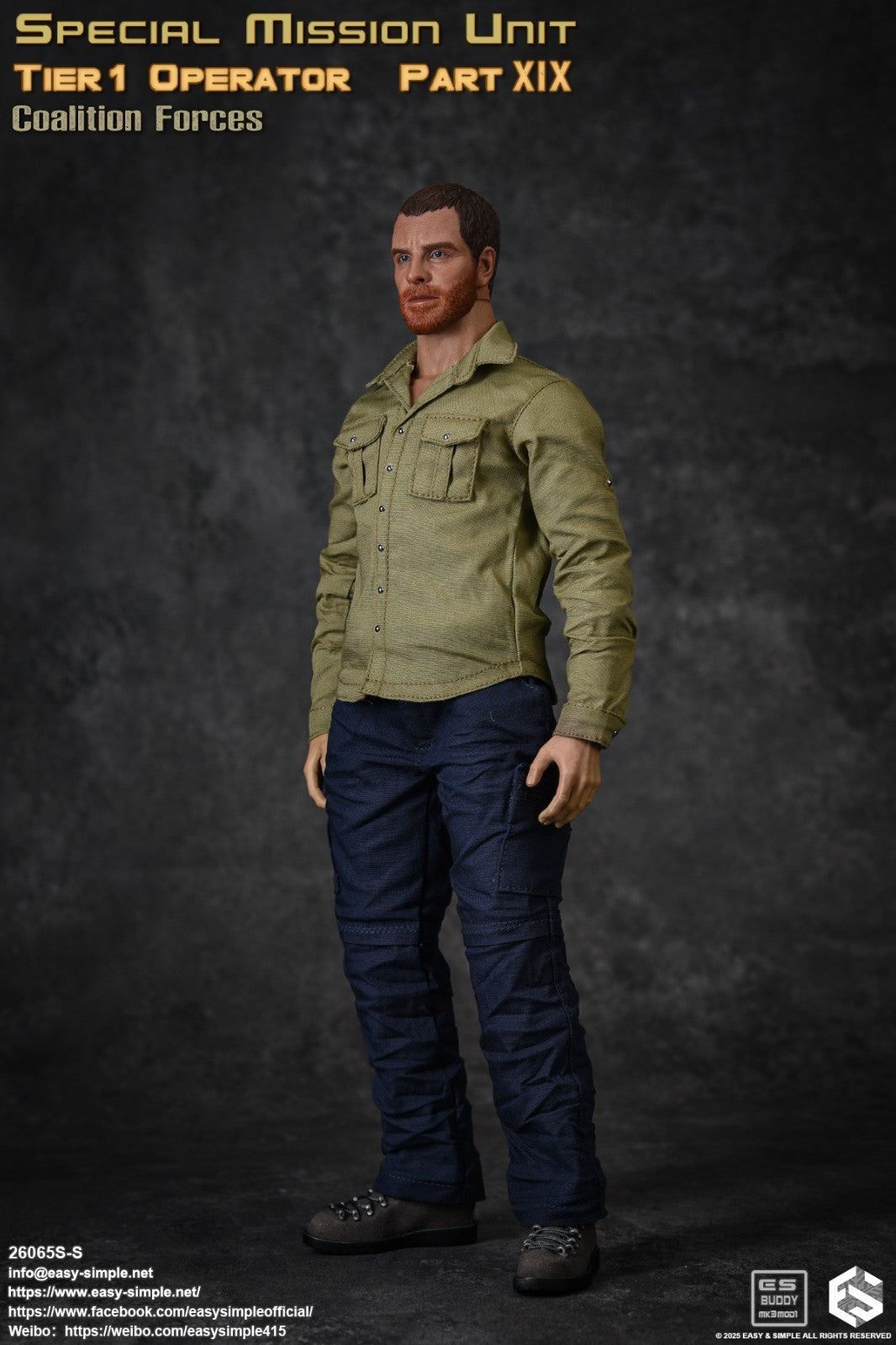 1:6 scale Easy & Simple Coalition Forces SAS Special Blue Pants for 12" Figures