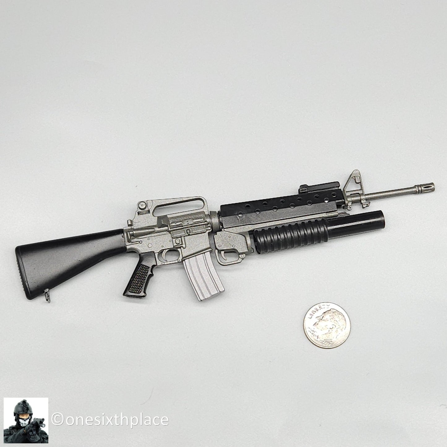 1:6 scale Dragon M16 Rifle w/ M203 Grenade Launcher READ NOTES for 12" Figures