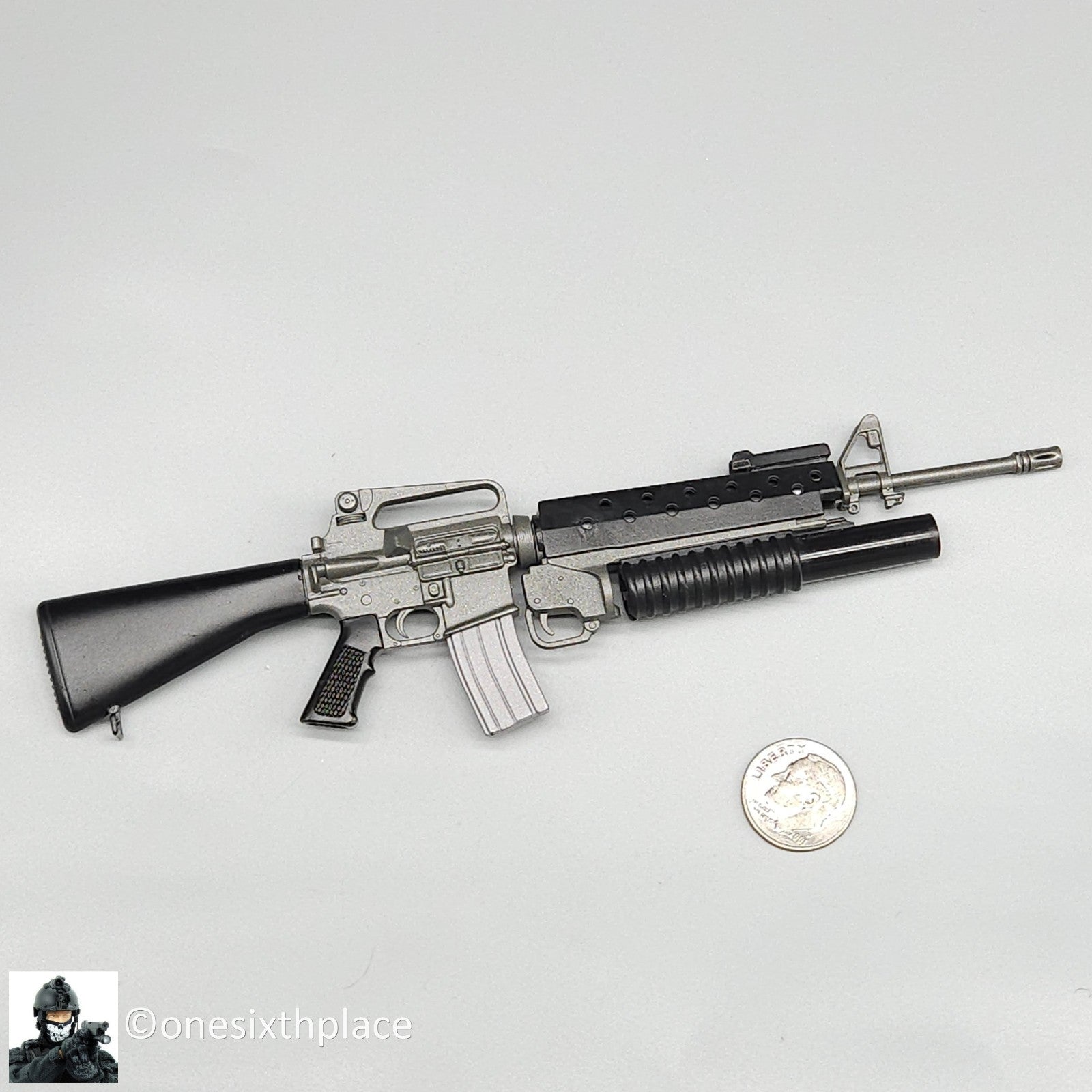 1:6 scale Dragon M16 Rifle w/ M203 Grenade Launcher READ NOTES for 12" Figures