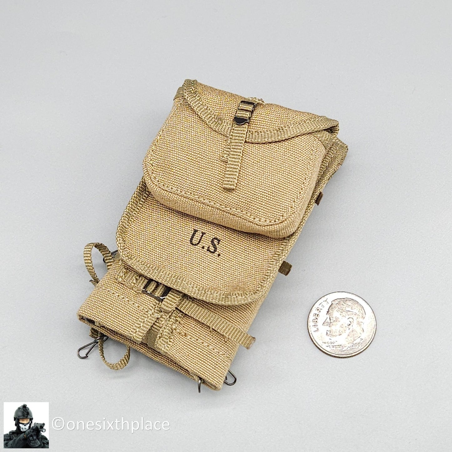 1:6 Scale DiD WWII US 2nd Ranger Battalion Medic Wade M1928 Haversack Backpack
