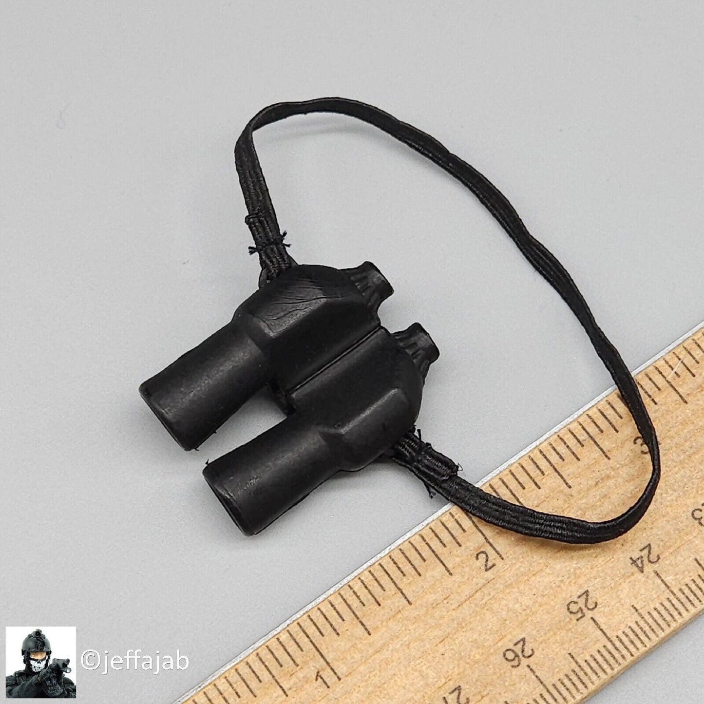 1:6 Ultimate Soldier Basic Black Binoculars for 12" Figures WWII Vietnam Modern