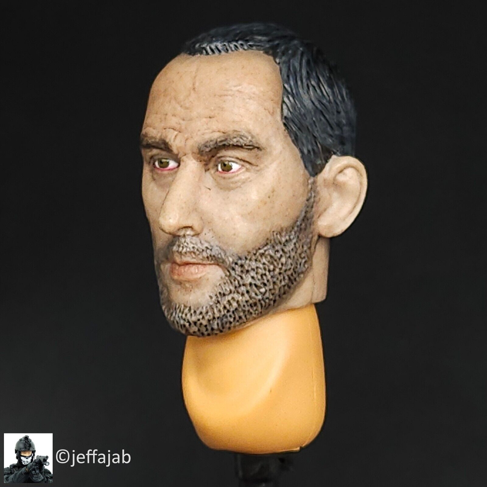 1:6 scale Heroic Leon the Professional Jean Reno Male Head Sculpt for 12" Figure