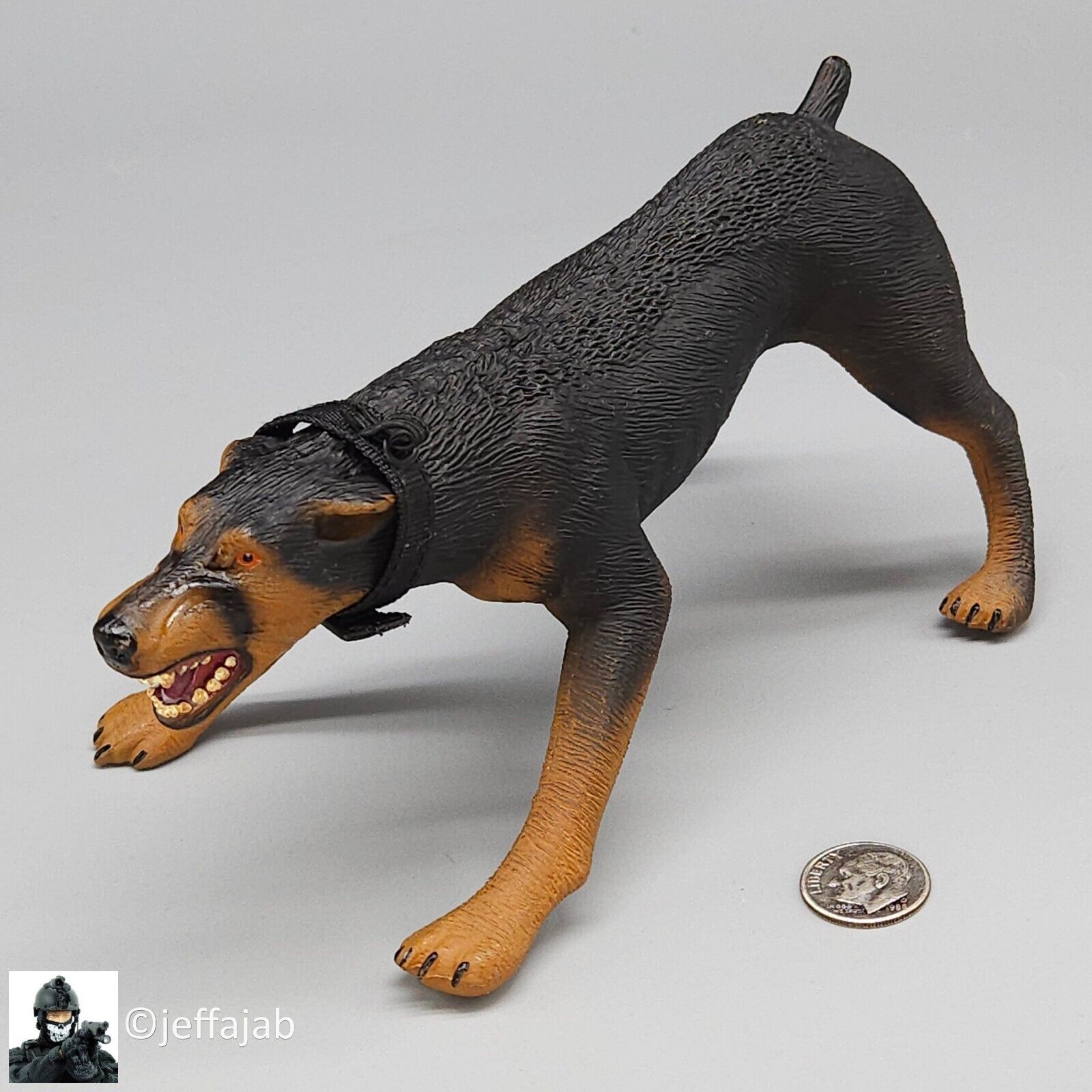 1:6 Villains Junkyard Jack Doberman Pinscher K-9 Security Dog #1 for 12" Figures