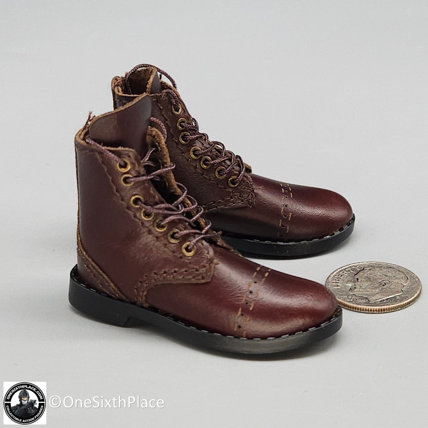 1:6 WWII US 2nd Armored Div Tank Loader "Coon Ass" Boots for 12" Figures