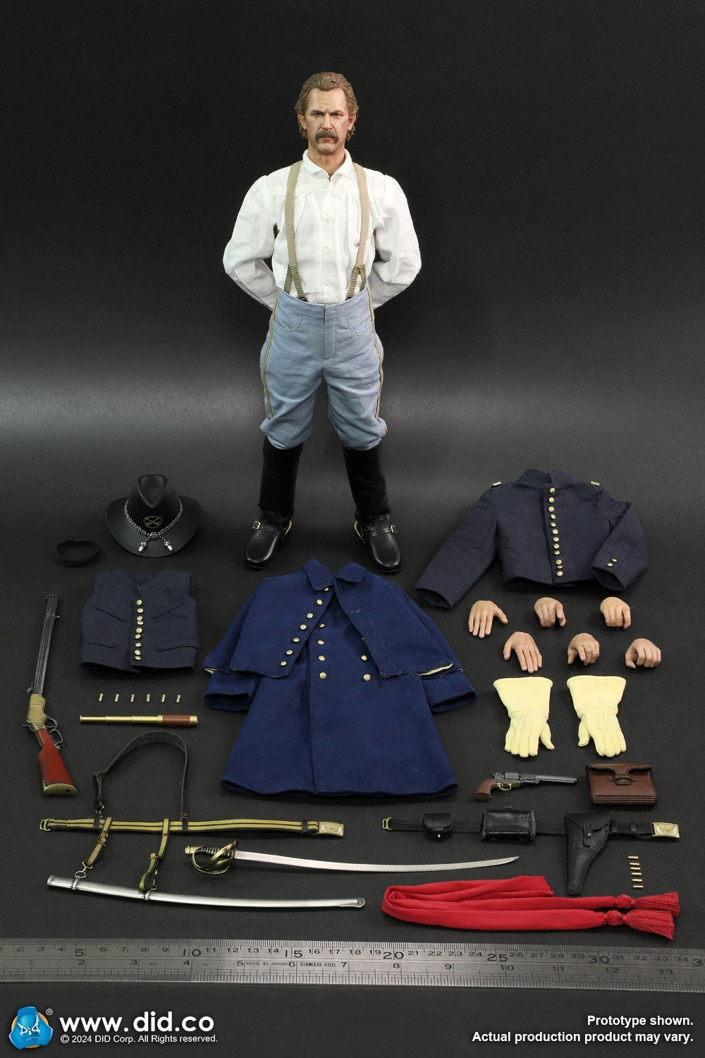 1:6 Scale DiD US Civil War Union Army Lieutenant John Dunbar 12" Figure NS80175