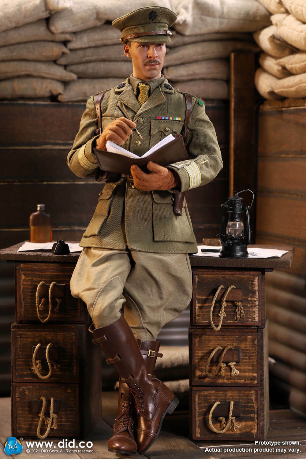 1:6 DiD WWI War Desk Diorama Set for 12" GI Joe Dragon MacKenzie #E60062 1917