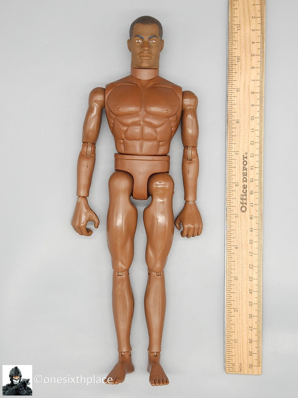 1:6  scale Hasbro GI Joe 1996 AA Black Male Nude Body for 12" Figures