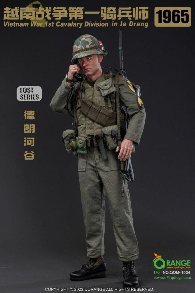 1:6 scale QO Toys Vietnam US Army 1st Cavalry Division in Ia Drang 12" Figure