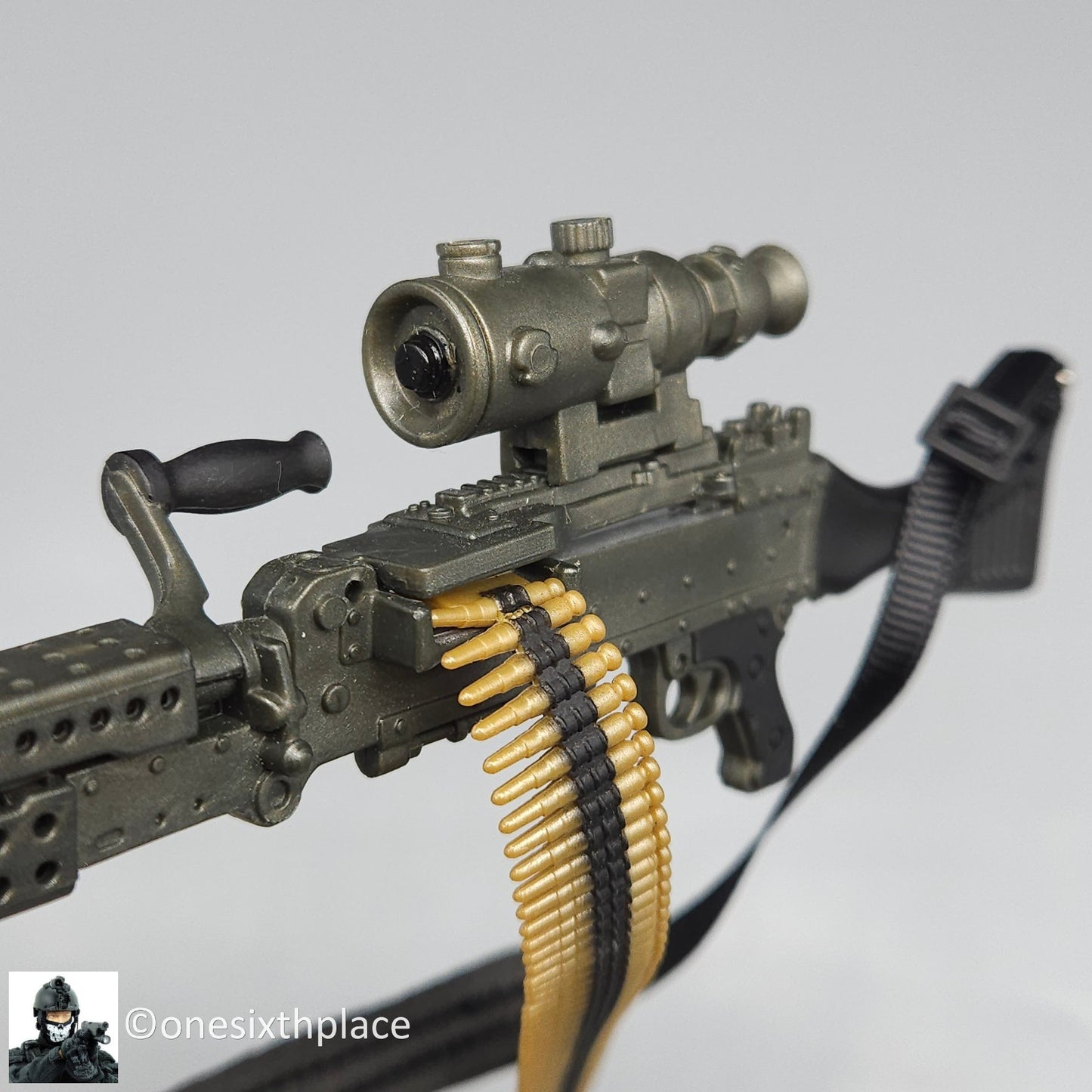 1:6 scale Hasbro GI Joe M240 Machine Gun USED READ for 12" Figures