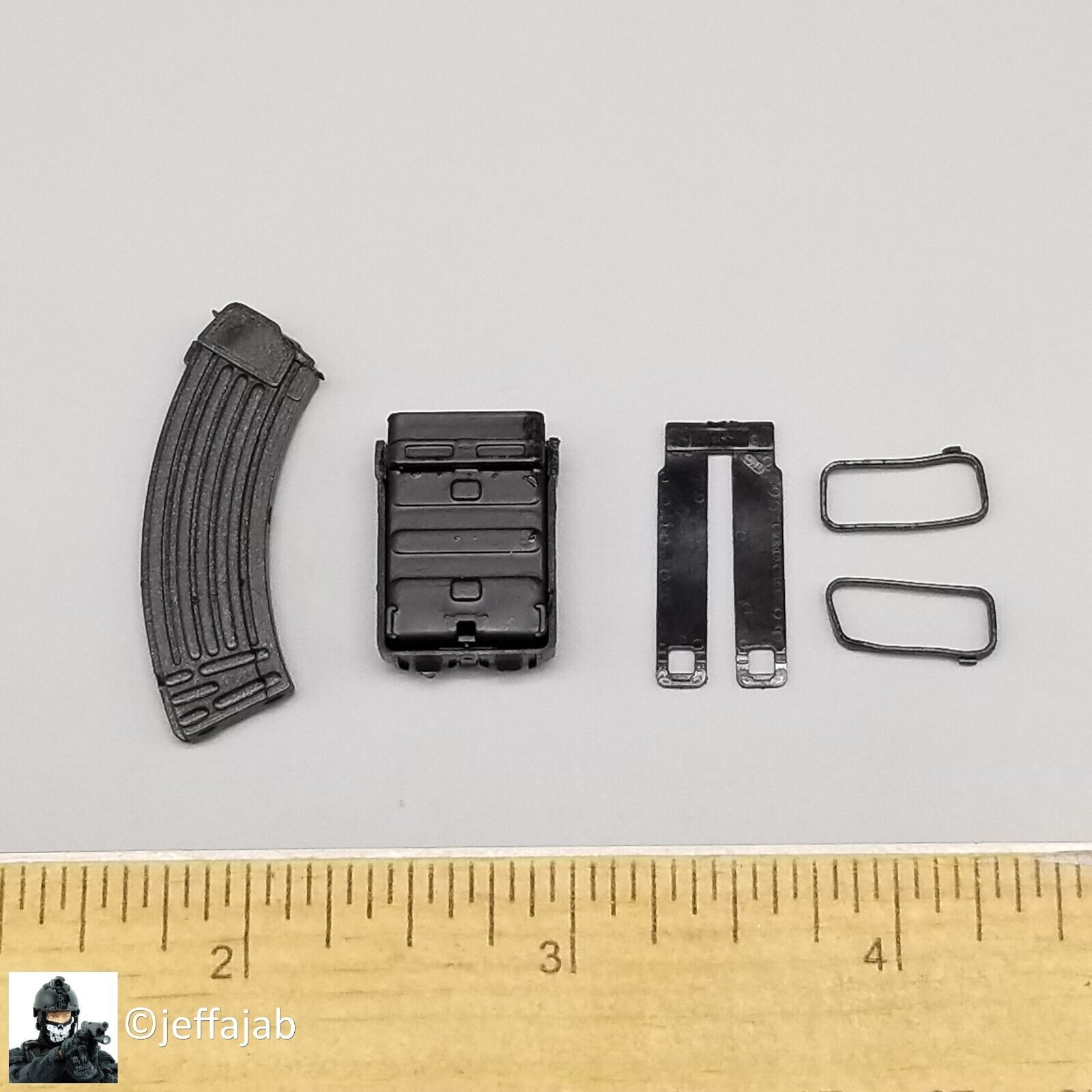 1:6 Very Hot Toys PMC AK 47 Fast Mag Pouch w/ Ammo (x1)  for 12" Figures VHT