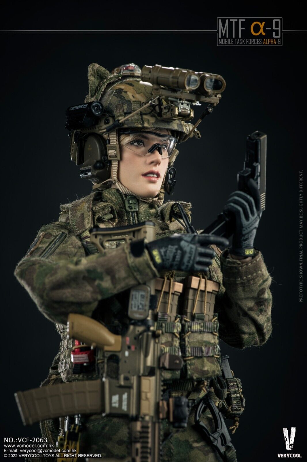 1:6 Very Cool Mobile Task Force Alpha-9 Female Multicam Belt for 12" Figures