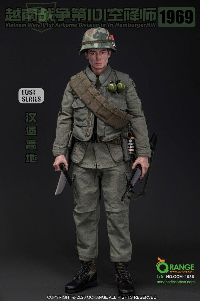 1:6 scale QO Toys Vietnam 101st Airborne Hamburger Hill M6 Bayonet Knife