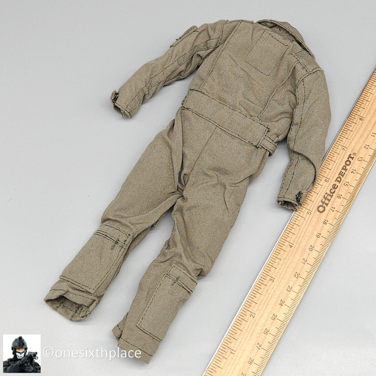 1:6 scale BBI Navy Pilot Green Nomex Flight Suit for 12" Figures