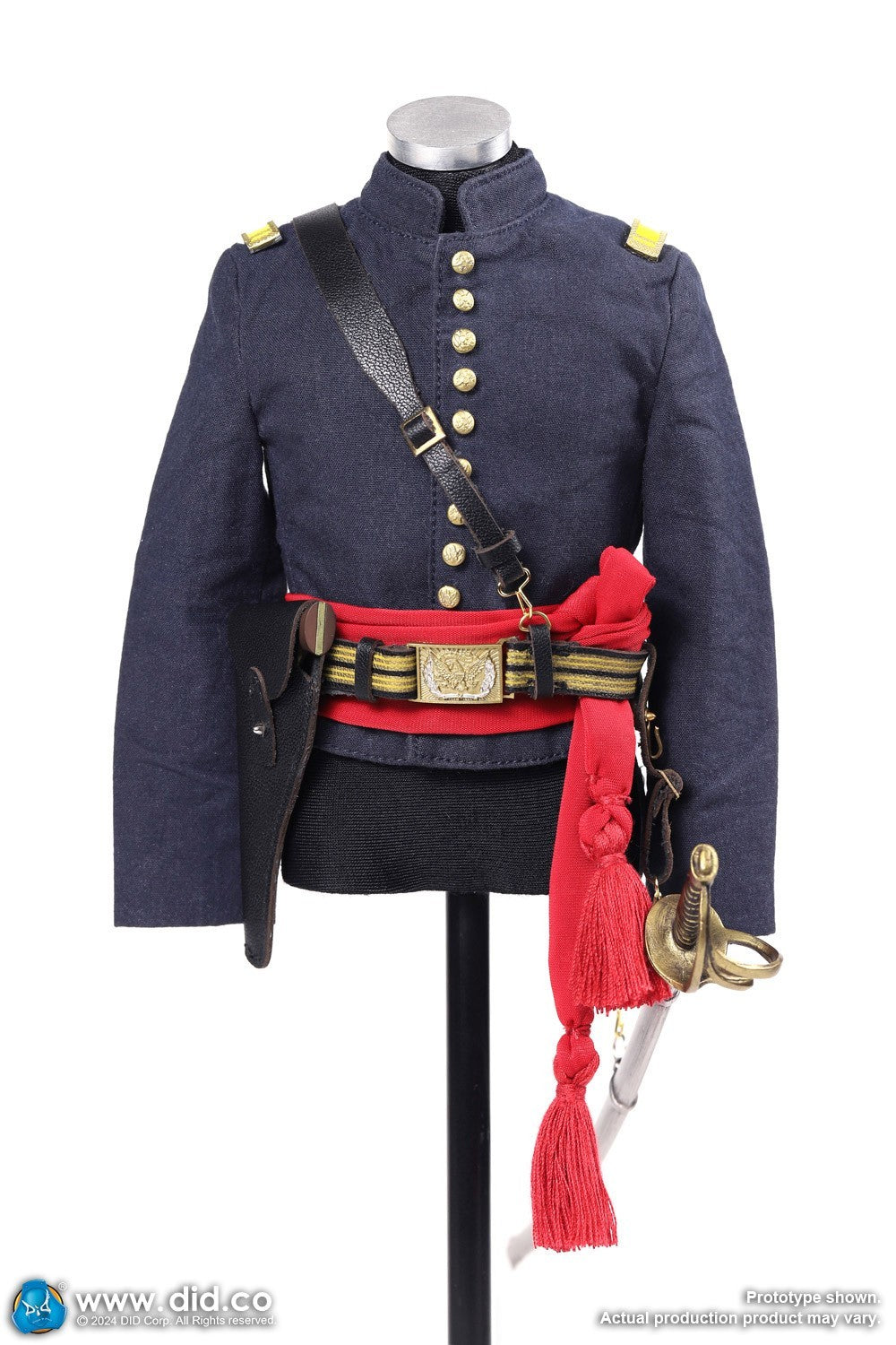 1:6 Scale DiD US Civil War Union Army Lieutenant John Dunbar 12" Figure NS80175