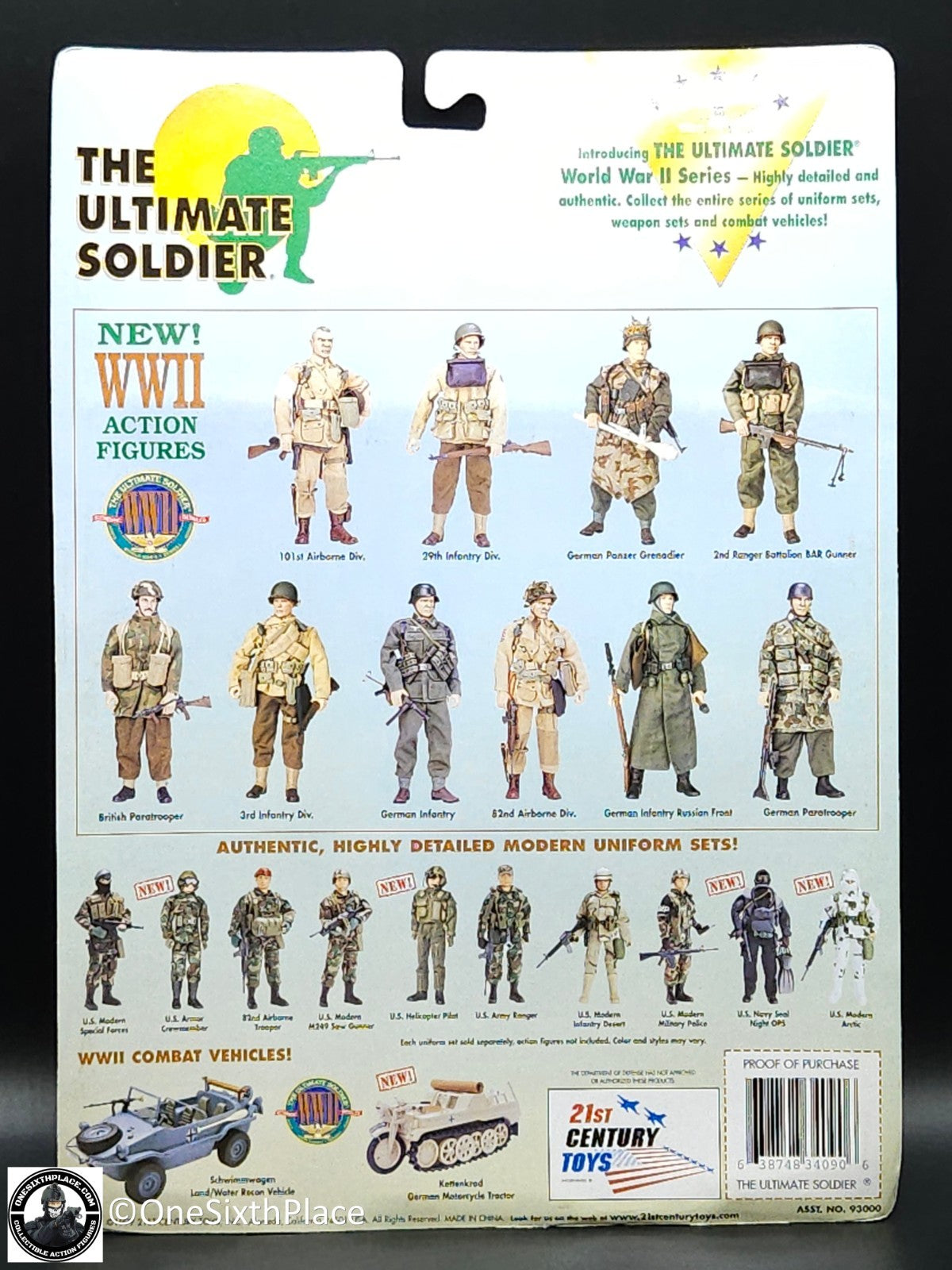 1:6 Ultimate Soldier WWII German Panzer Grenadier Uniform Set for 12" Figures