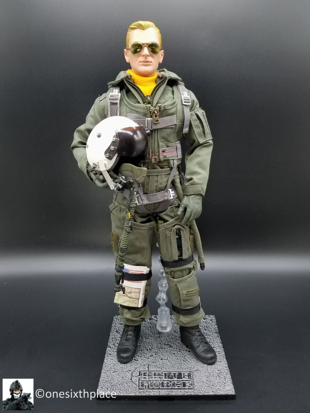 1:6 BBI Elite Force 12" Action Figure Display Stand Base for GI Joe Dragon Pilot