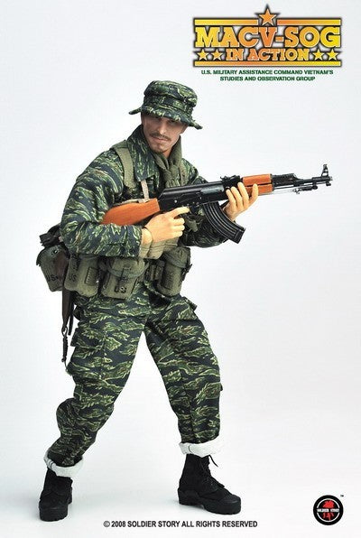 1:6 scale Soldier Story Vietnam MACV-SOG Wood & Metal AK47 Rifle for 12" Figures