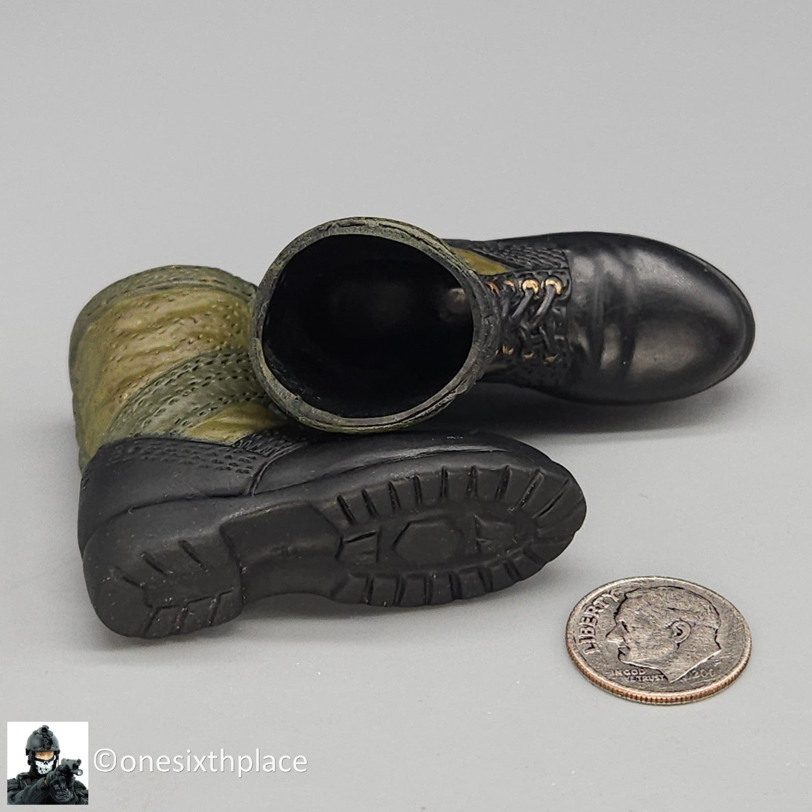 1:6 Ultimate Soldier US Vietnam Air Cavalry Pilot Boots for 12" Figures