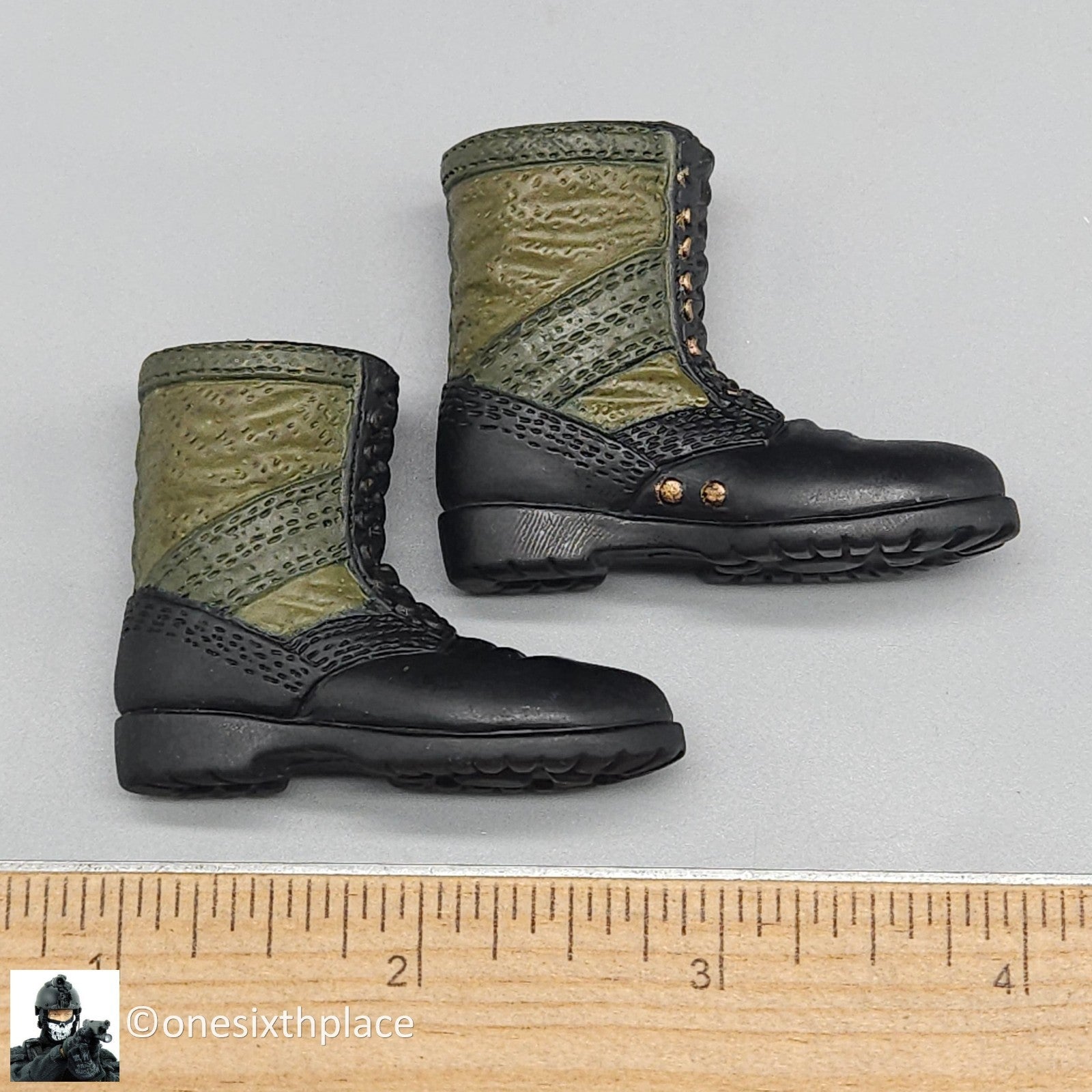 1:6 Ultimate Soldier US Vietnam Air Cavalry Pilot Boots for 12" Figures