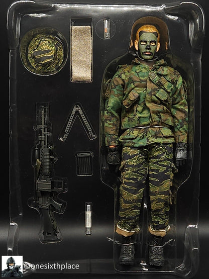 1:6 Scale Hot Toys US Navy SEAL in Vietnam Stoner M63A Machine Gunner 12" Figure