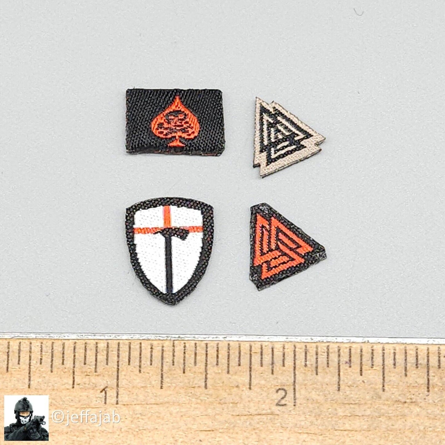 1:6 Easy & Simple Evacuation Team B Patches Set for 12" Figures