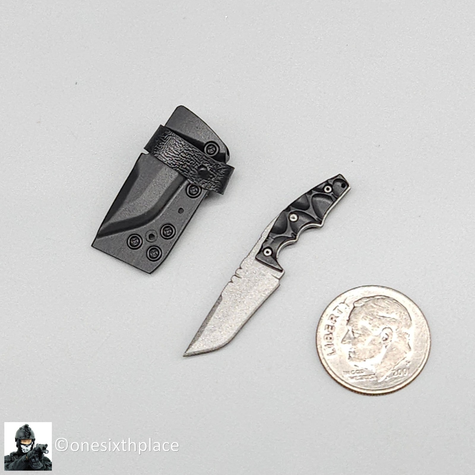 1:6 Easy & Simple PMC Tactical Knife & Sheath for 12" Figures