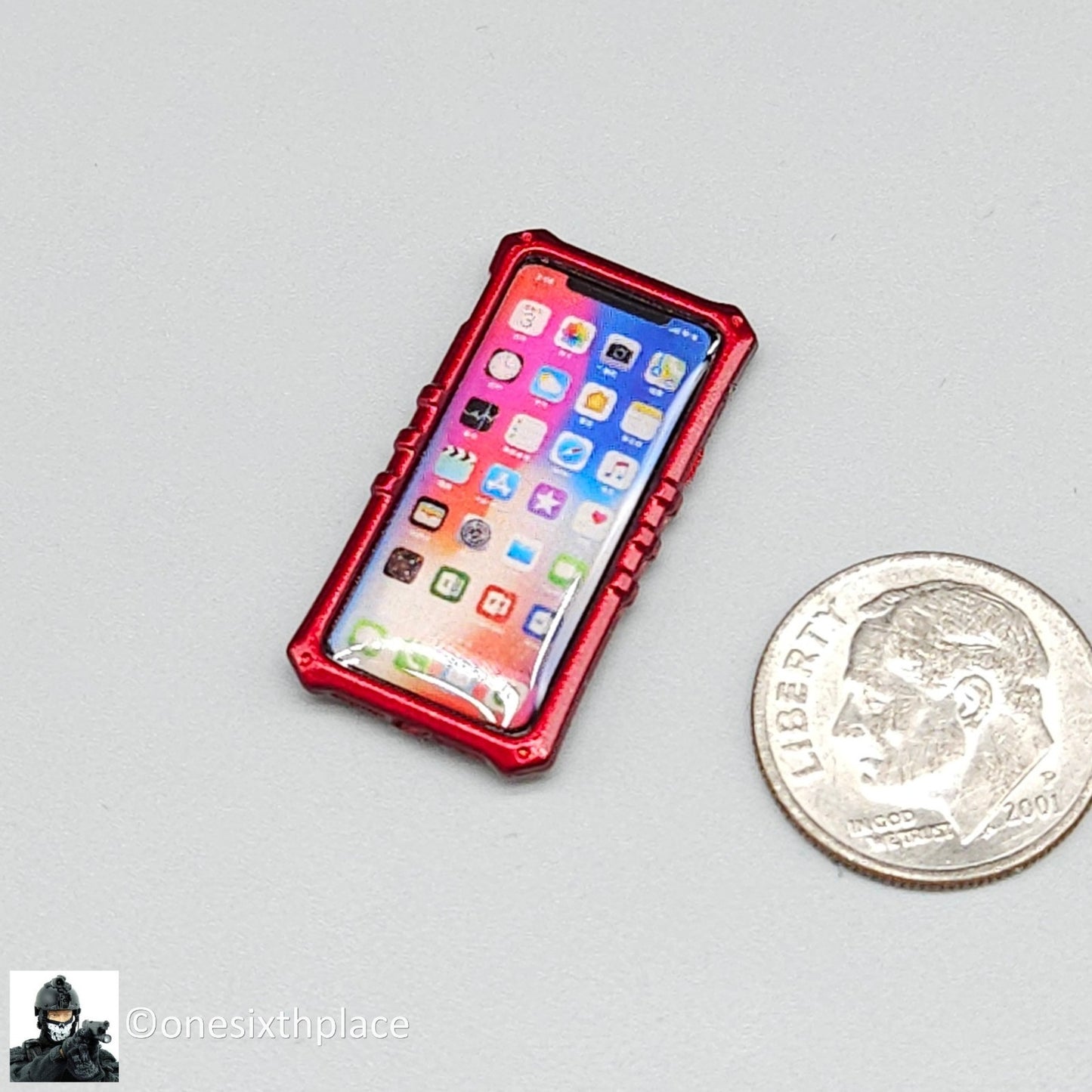 1:6 Easy & Simple PMC Field Recce Red Smart Phone for 12" Figures