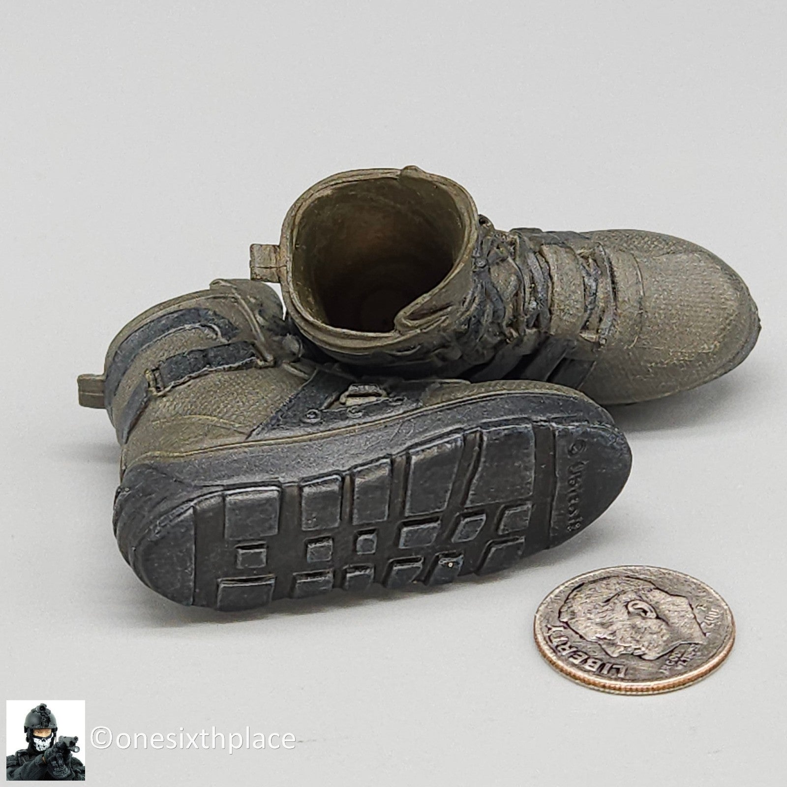 1:6 scale Ubicollectibles Agent Brian Johnson Tactical Boots (Peg Type)